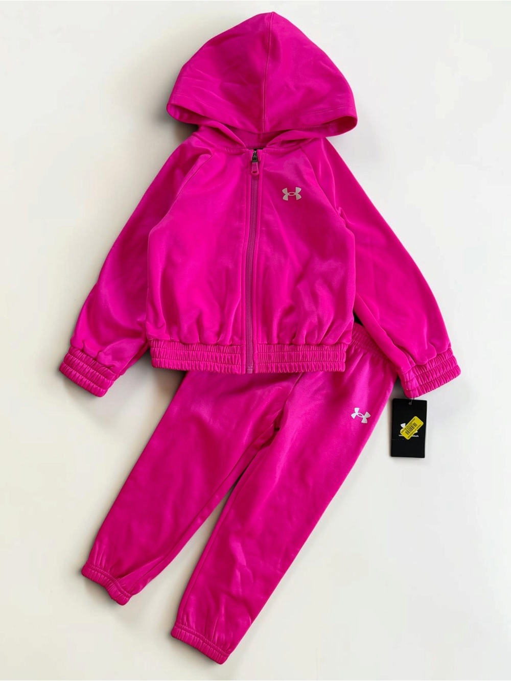 UNDER ARMOUR NWT 2PC Hot Pink Hooded Track Suit Athletic Set